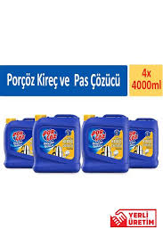 Porçöz Kireç Ve Pas Çözücü 4 Litre X 4 Adet